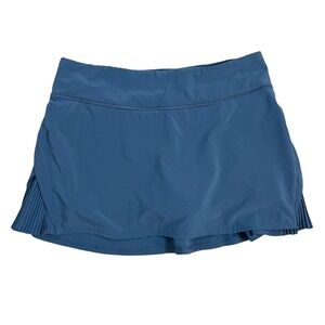 Lululemon Play Off The Pleats Skirt in Blue SZ 6 Tennis Preppy Golf Athleisure